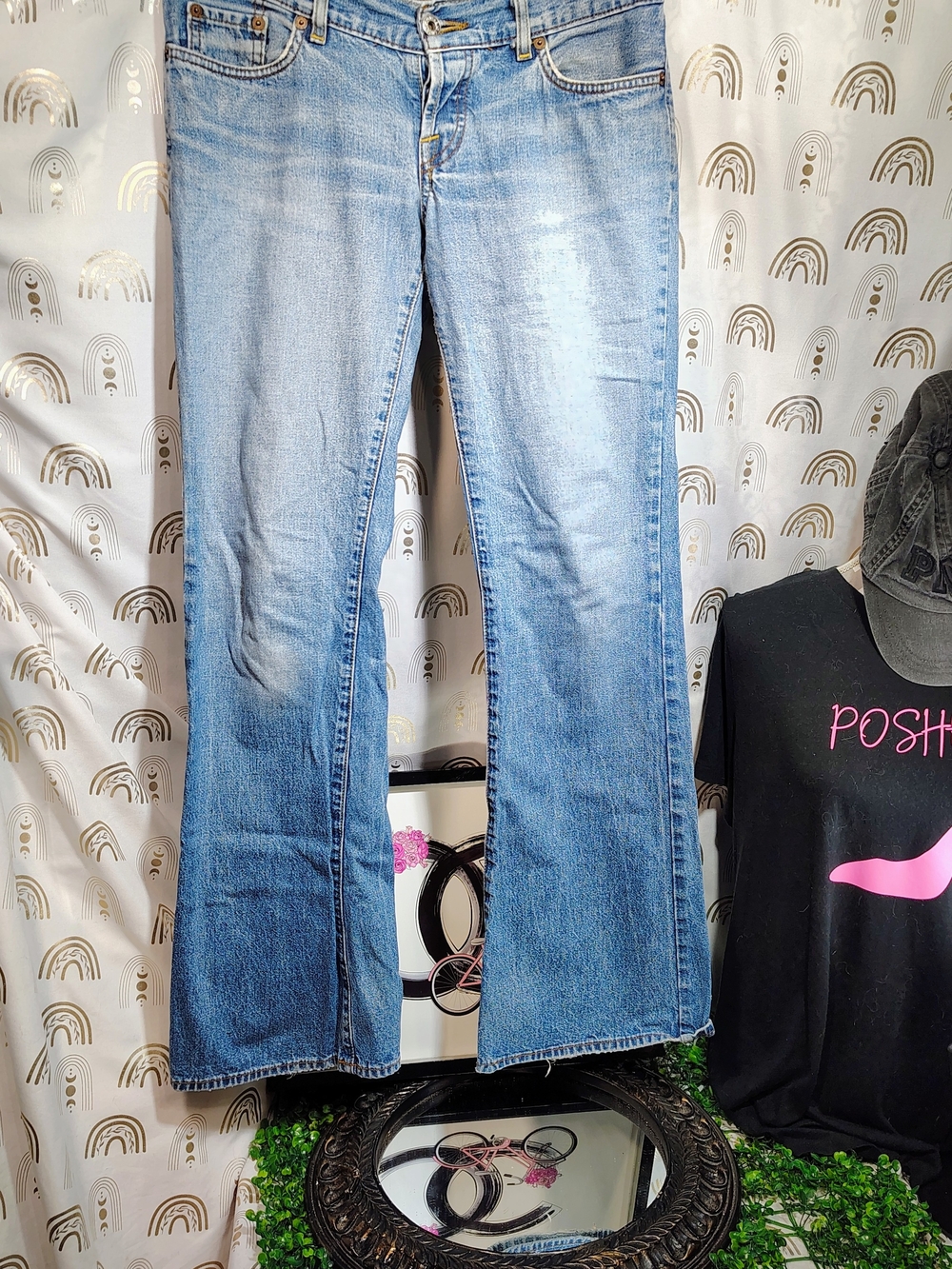 Lucky Brand Dungarees Light Blue Flare Jeans